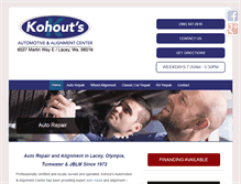 Tablet Screenshot of kohoutsautomotive.com